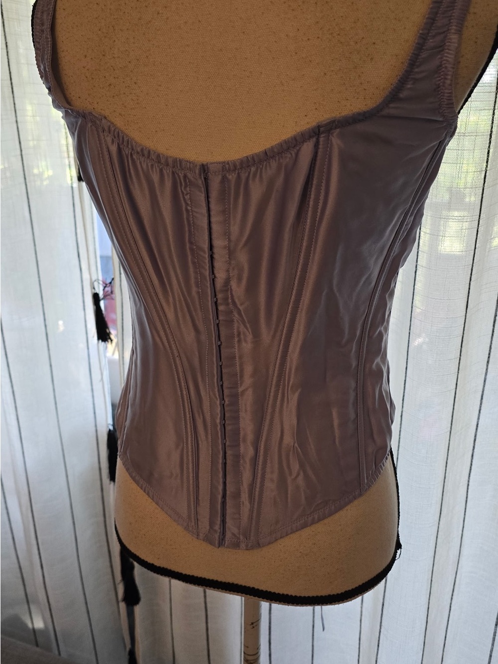 Victoria's Secret Lavender Satin Corset Top